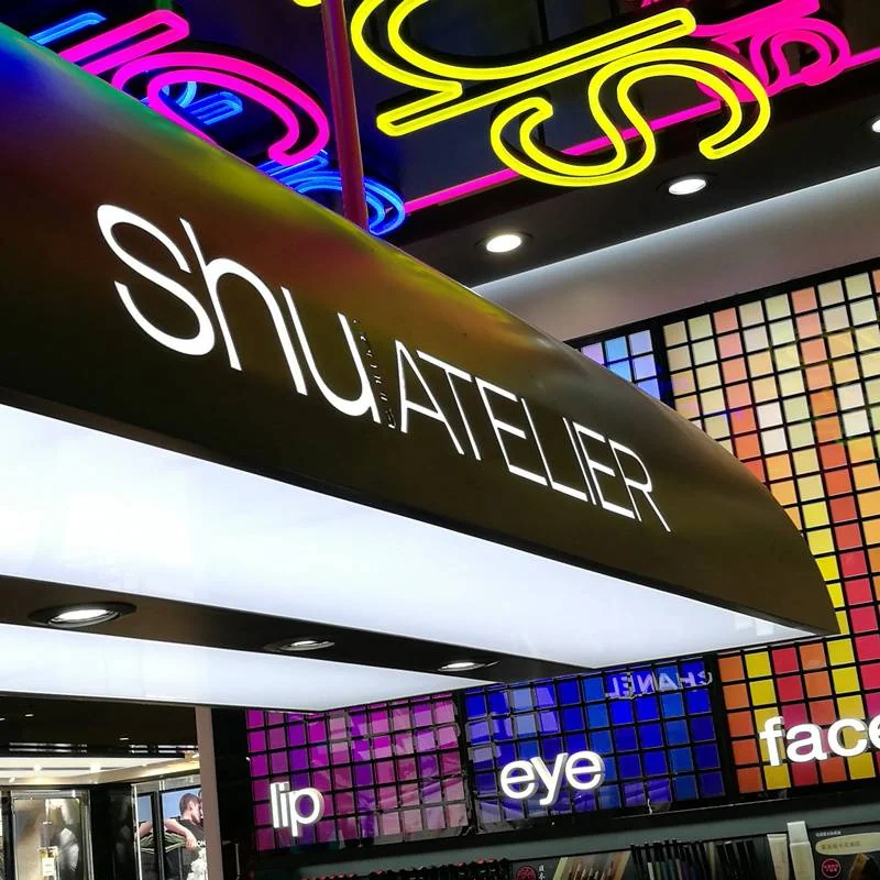 Neon Lights at Shu Uemura Store
